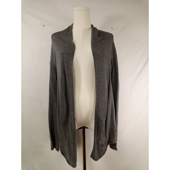 Express Sweaters - Express Women's Gray Knit Cardigan Duster Sweater Size Medium
